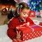 Christmas Hair Bow Clips 3 Inch Curly Ribbon Hair Clips Kids Girls Handmade Cheer Hair Accessories for Christmas Party Decor, Green & Red & White
